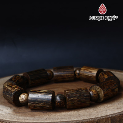 Vòng trầm sánh trụ trơn - Ngọc Quý Gemstones