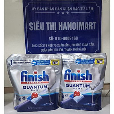 Viên Rửa Bát Finish Powerball Quantum 25 viên All in 1