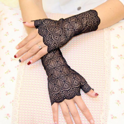 Găng tay Cô dâu và Dạ hội MS: 37624 (họa tiết ngẫu nhiên)
