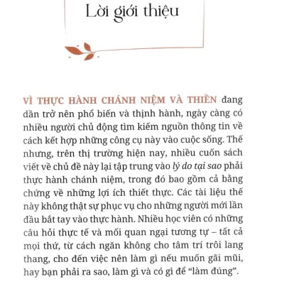THỰC HÀNH CHÁNH NIỆM