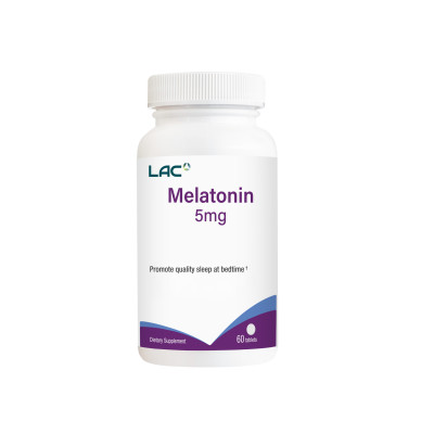 VIÊN UỐNG CẢI THIỆN CHẤT LƯỢNG GIẤC NGỦ LAC MELATONIN 5MG (60 VIÊN)