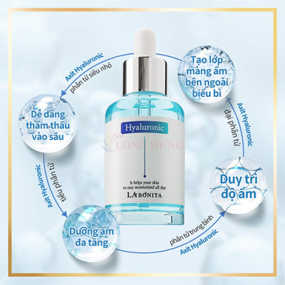 Serum dưỡng ẩm phục hồi da La Bonita Vital Hyaluronic Acid (50ml) - Hàng chính hãng