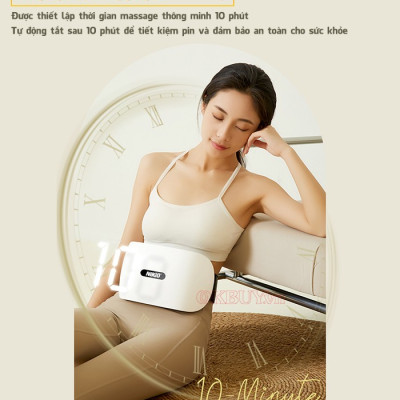 Máy Massage Bụng Cao Cấp Nikio NK-166DC - Công Nghệ Xoa Bóp Kết Hợp Nhiệt Hồng Ngoại, Động Cơ Matxa Kép, 3 Cường Độ Tùy Chỉnh, Pin Sạc Tiện Mang Đi Xa