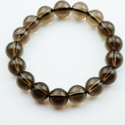 Vòng Tay Đá Thạch Anh Khói Smoky Quartz Tự Nhiên 12mm 17 hạt