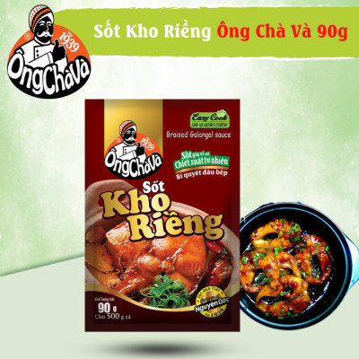 Lốc 15 Gói Sốt Kho Riềng Ông Chà Và 90g (Braised Galangal Sauce)