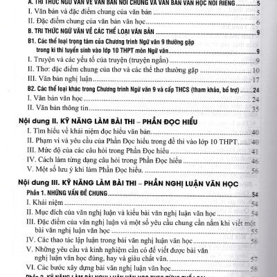 Ôn thi vào 10 ngữ văn tự luận và trắc nghiệm (Dùng chung cho các bộ SGK)