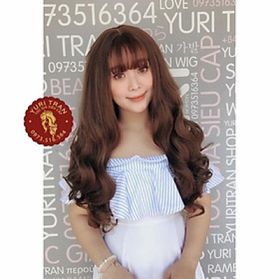 Tóc giả cao cấp chịu nhiệt- tặng lứoi chùm tóc- hình thật