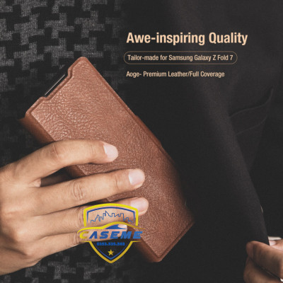 Bao Da Nillkin Aoge Leather Case Chính Hãng Cho Samsung Galaxy Z Fold7 – Sang Trọng, Siêu Bền, Bảo Vệ Toàn Diện - Hàng Chính Hãng
