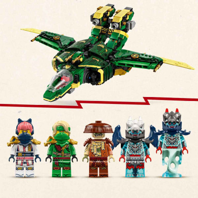 LEGO NINJAGO 71845 Đồ Chơi Lắp Ráp Lloyd Và Chiến Giáp Jet (1112 chi tiết)