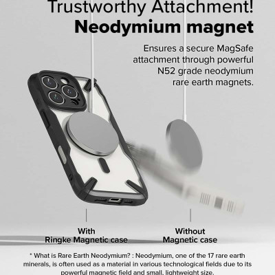 Ốp lưng cho iPhone 16 Pro Max / 16 Pro RINGKE Fusion X Magnetic - Hàng Chính Hãng