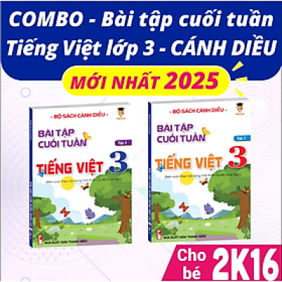 Sách - Combo Bài tập cuối tuần Tiếng Việt 3 Cánh diều Học kì 1 và Học kì 2 (2 cuốn) VietJack
