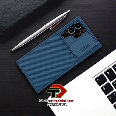 Ốp lưng bảo vệ Camera dành cho SamSung Galaxy S22 Ultra chính hãng NILLKIN CamShield - Hàng nhập khẩu