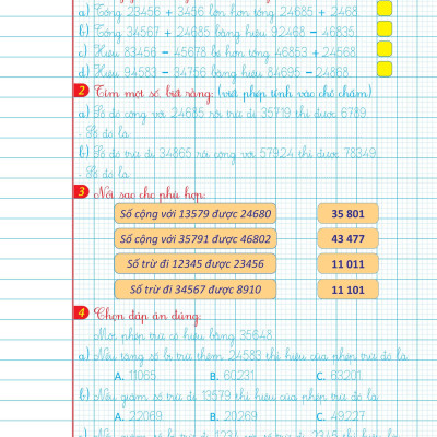 Sách - Vở Ô Li Bài Tập Toán Lớp 4 - Quyển 1