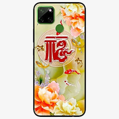 Ốp lưng dành cho Realme C12 mẫu Cá và Mẫu Đơn