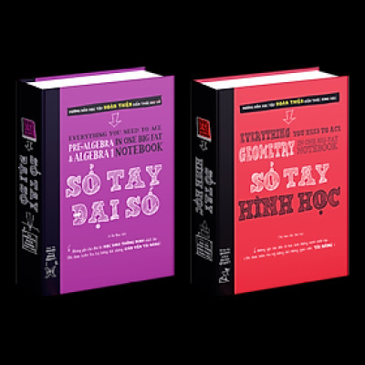 Sách Sổ Tay Đại Số Và Sổ Tay Hình Học, Tổng hợp kiến thức toán từ lớp 8 đến lớp 12
