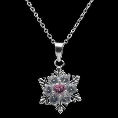 Dây Và Mặt Dây Chuyền Bạc Hiểu Minh DMD077T bông tuyết