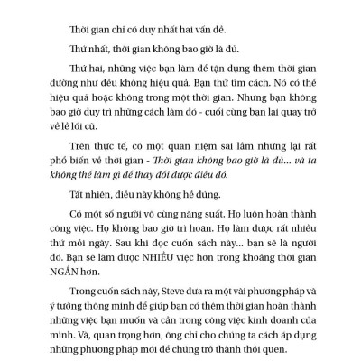 Doanh Nghiệp Thời Gian - Biến Sự Hối Hả Thành Lợi Nhuận