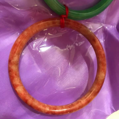 1 CHIẾC VÒNG LẺ ĐÁ CẨM THẠCH ĐỎ CAM BÔNG 49MM CỌNG TRÒN   Size VÒNG NHỎ 49MM x Dầy 5mm  NỮ Mệnh Hoả Thổ 40kg-49kg Ạ