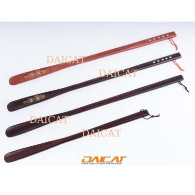 Hai Cây Xỏ Giầy Gỗ Muồng Đen KT 55CM- DAICAT -Hàng chính hãng