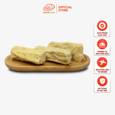 Tàu hủ ky cuộn cá hành ớt Tâm Lợi, loại cao cấp - Đảm bảo sức khoẻ - Giao nhanh trong 3h - 200 gram