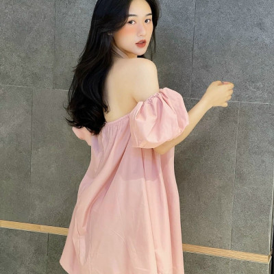 SƠMI HỞ VAI ĐẸP-ÁO HỞ VAI NỮ PHOM DÀI RỘNG GIẤU QUẦN LOAN BOUTIQUE252