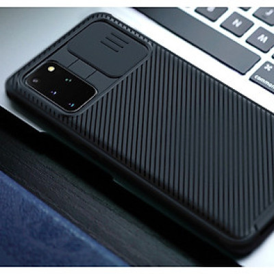 Ốp lưng chống sốc bảo vệ Camera cho SamSung Galaxy S20 Plus hiệu Nillkin Camshield (chống sốc cực tốt, chất liệu cao cấp, có khung & nắp đậy bảo vệ Camera) - Hàng chính hãng