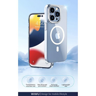 Ốp Wiwu Ultra Thin Frosted phone case UTFC-103 Cho Iphone 14 được làm bằng PC mờ, thiết kế trong suốt, chống oxy hóa, không dễ ố vàng - Hàng Chính Hãng