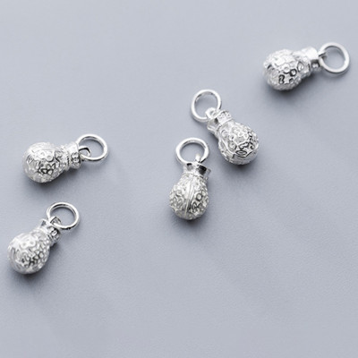 Combo 2 cái charm bạc hình túi tiền treo - Ngọc Quý Gemstones