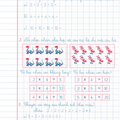 Sách tham khảo - Vở Ô Li Bài Tập Toán Lớp 2 - Quyển 2 (Dùng Kèm SGK Chân Trời Sáng Tạo) - HA