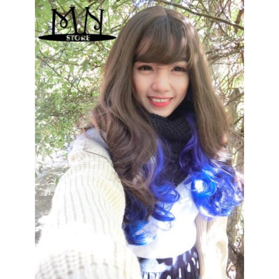 Tóc giả cosplay nhật bản cao cấp- tặng lưới chùm tóc