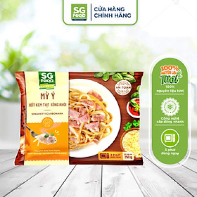 Mỳ Ý Xốt Kem Thịt Xông Khói SG Food 250G