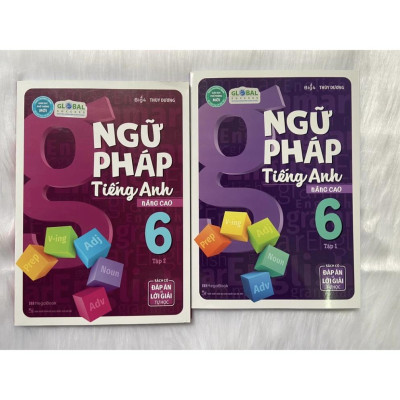Sách - Combo Ngữ Pháp Tiếng Anh Nâng Cao Lớp 6 - Tập 1 + 2 (MG)