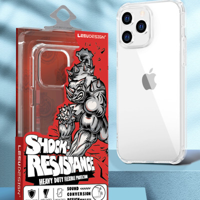 Ốp Lưng Silicone Trong Suốt Chống Shock Dành Cho iPhone 14 / iPhone 14 Plus / iPhone 14 Pro / iPhone 14 Pro Max - Hàng Chính Hãng LEEU DESIGN