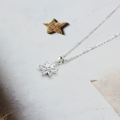  Dây Và Mặt Dây Chuyền Nữ Bạc Hiểu Minh DMD441 - Hoa Xinh 6 Cánh - Bảo Hành Vĩnh Viễn ( Hàng Chính Hãng )