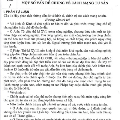 Trả Lời Câu Hỏi Lịch Sử 11 - Tự Luận Và Trắc Nghiệm (Dùng Chung Cho Các Bộ SGK Hiện Hành) _HA