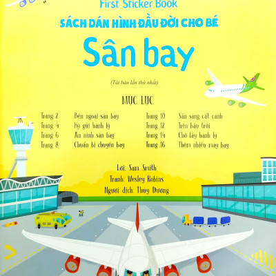 First Sticker Book - Sách Dán Hình Đầu Đời Cho Bé - Sân Bay