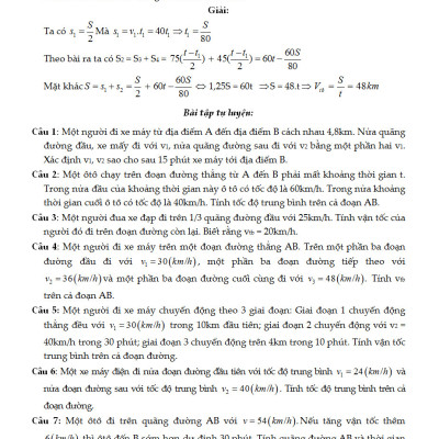 Tuyệt Kỹ Các Thủ Thuật Giải Nhanh Vật Lý 10 - KV