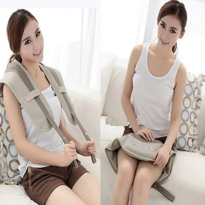 Đai Đeo Massage Lưng Vai Cổ Gáy - Hàng Chính Hãng