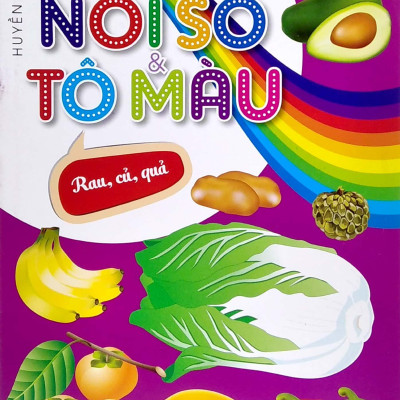 Dot To Dot Coloring Book - Nối Số & Tô Màu - Rau, Củ, Quả