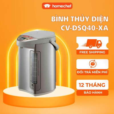 Bình thủy điện Zojirushi 4L CV-DSQ40-XA, công suất 720W, sản xuất tại Nhật Bản, bảo hành 1 năm | HÀNG CHÍNH HÃNG