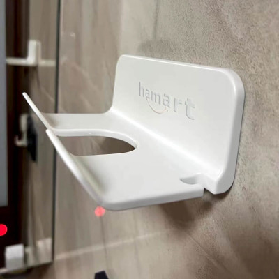 Giá Đỡ Treo Máy Sấy Tóc Dán Tường Hamart Lỗ Móc Đầu Cắm Chống Rối Dây Sấy Tóc Rảnh Tay Tiện Lợi