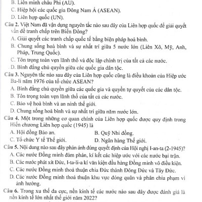 Bộ đề trắc nghiệm lịch sử 12 - cấu trúc 2025 (Dùng chung cho các bộ SGK)