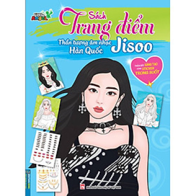 Sách Trang Điểm Thần Tượng Âm Nhạc Hàn Quốc - Thỏa Sức Sáng Tạo Cùng Sticker Trong Suốt (MT)