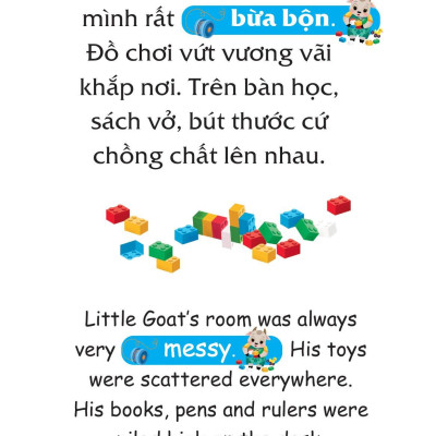 Truyện Tranh Song Ngữ Việt-Anh Cho Bé - Đồ Đạc Gọn Gàng, Sẵn Sàng Sử Dụng - You Find Things More Easily When You Keep Them Orderly