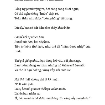 Sách - Thở Thật - Thở Giả - Thay Đổi Nhỏ-Khác Biệt To - Bí Quyết Nổi, Bơi Xa Không Mệt