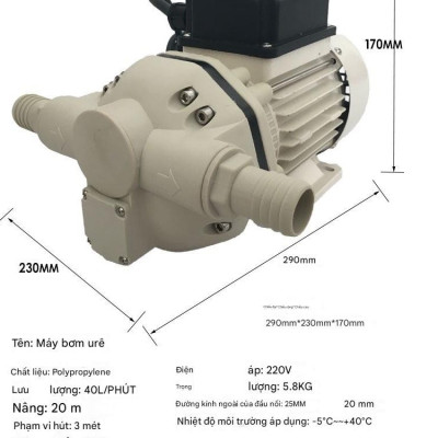 Máy Bơm dầu và hóa chất 220V FL-540 công nghệ bơm màng, hàng nhập khẩu