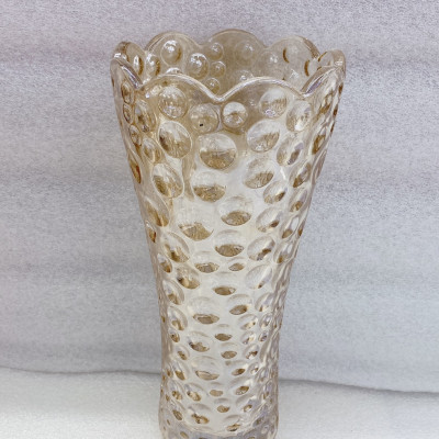Bình cắm hoa thủy tinh màu ánh vàng cao cấp 30cm - ANTH505