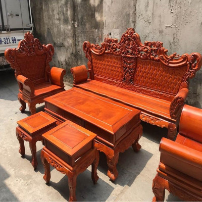Bộ Bàn Ghế Hoàng Gia Gỗ Gõ Đỏ