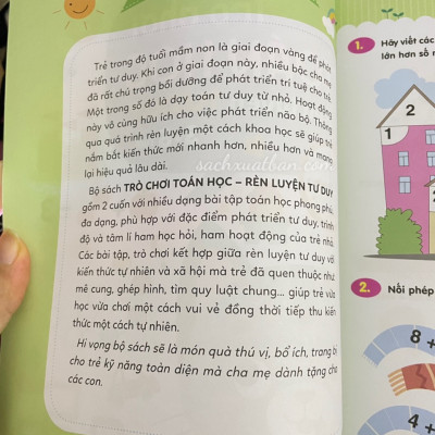 Sách Trò Chơi Toán Học Rèn Luyện Tư Duy 3-6 Tuổi Quyển 2