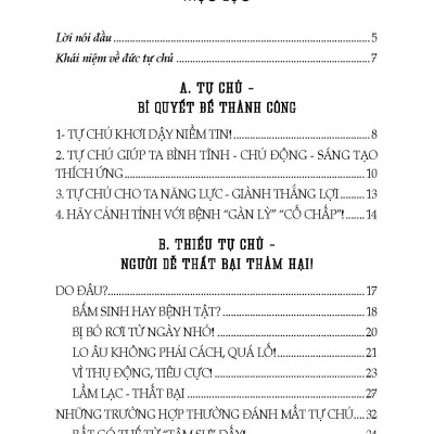 Tự Chủ - Bí Quyết Để Thành Công 